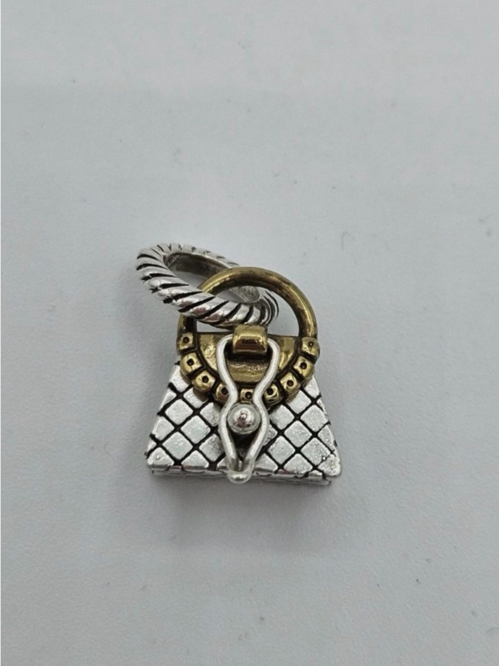 👛 RARE BRIGHTON Silver RETIRED Purse Pendant/Charm for Charm Bracelet!